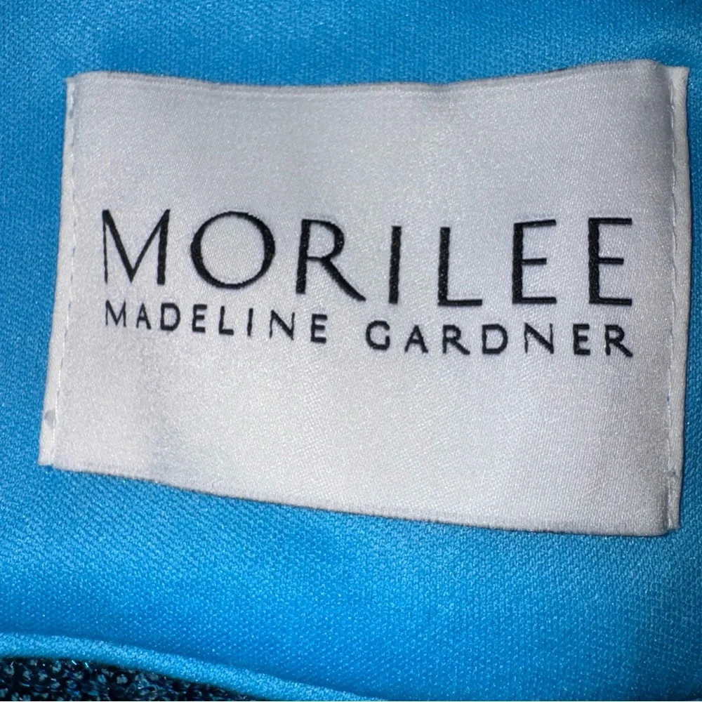 Morilee Prom Dress 12 Teal Sequin Mermaid Two Piece Formal Pageant Gown - Picture 7 of 12